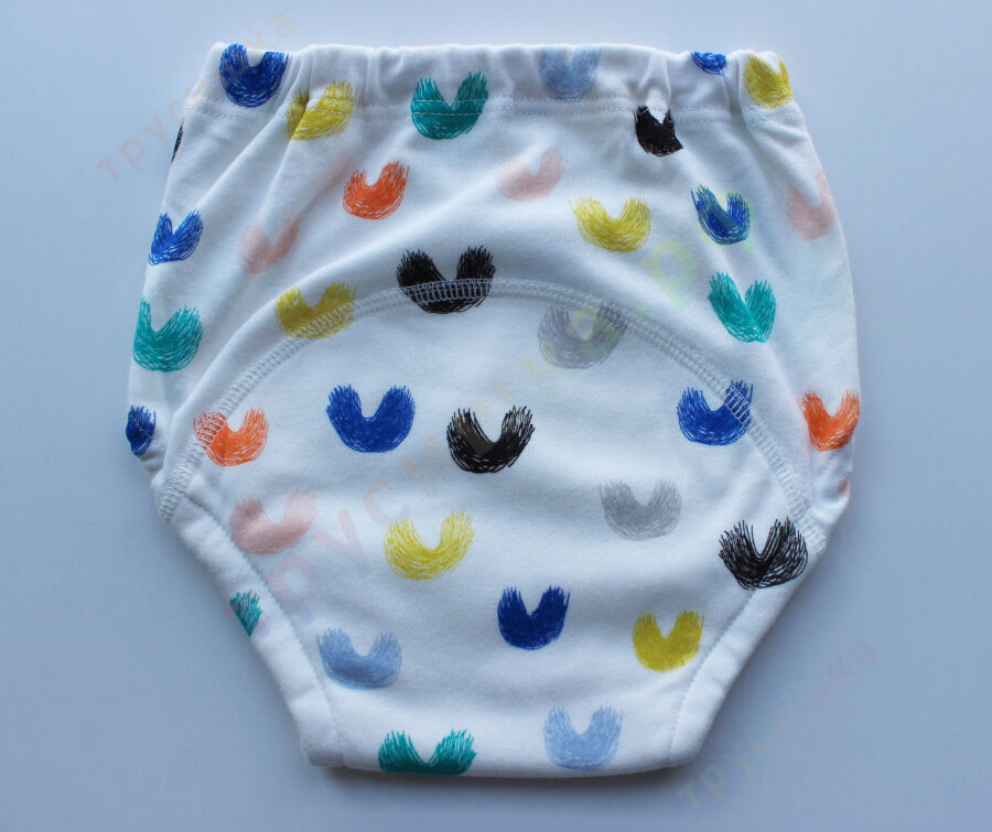 Трусики Simian Kids Черные волны (комплект 2 шт)